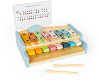 BigJigs Holzmusikinstrument Xylo Piano für Kinder - Lernspielzeug