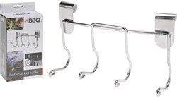 BBQ porte-ustensiles argenté 16x10cm accessoire barbecue