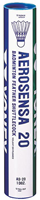 Yonex volants de badminton Aerosensa 20 - tube de 12 volants plume