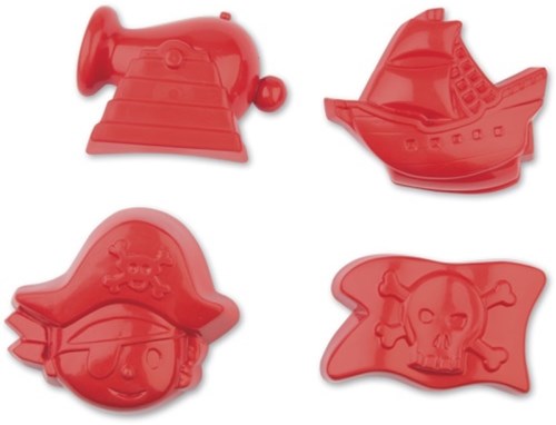 Androni Giocattoli Sandformen Piratenset - Strandspielzeug 4-teilig