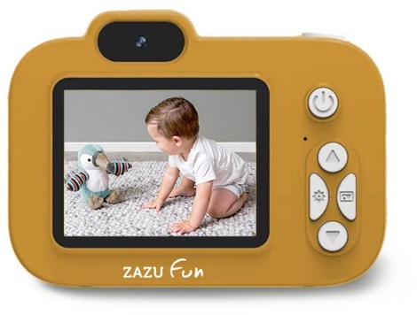 Zazu Digitalkamera für Kinder gelb - HD Kinderkamera mit Spielen-2