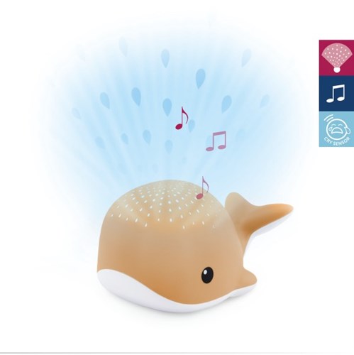 Zazu Baby Projektor Wal Nachtlicht mit Weinsensor und Musik