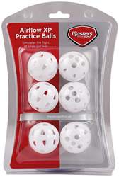 Masters Airflow Practice Balls (Pack of 6) - Orange -