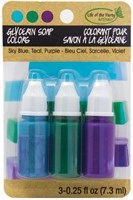 Life of the Party Zeepkleurstof Set Glycerine 3x9 ml Blauw Turquoise Paars